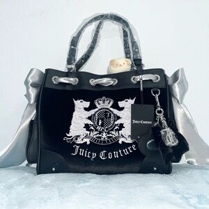 Juicy Couture Black and White Heritage Twig Scottie Dog Daydreamer UK